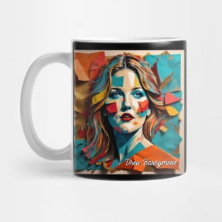 Drew Barrymore // Paper Art Mug